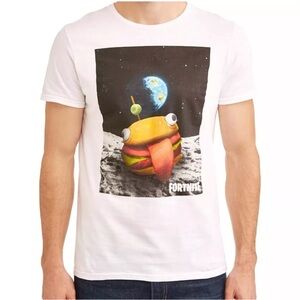 Fortnite White Graphic T-Shirt for Men